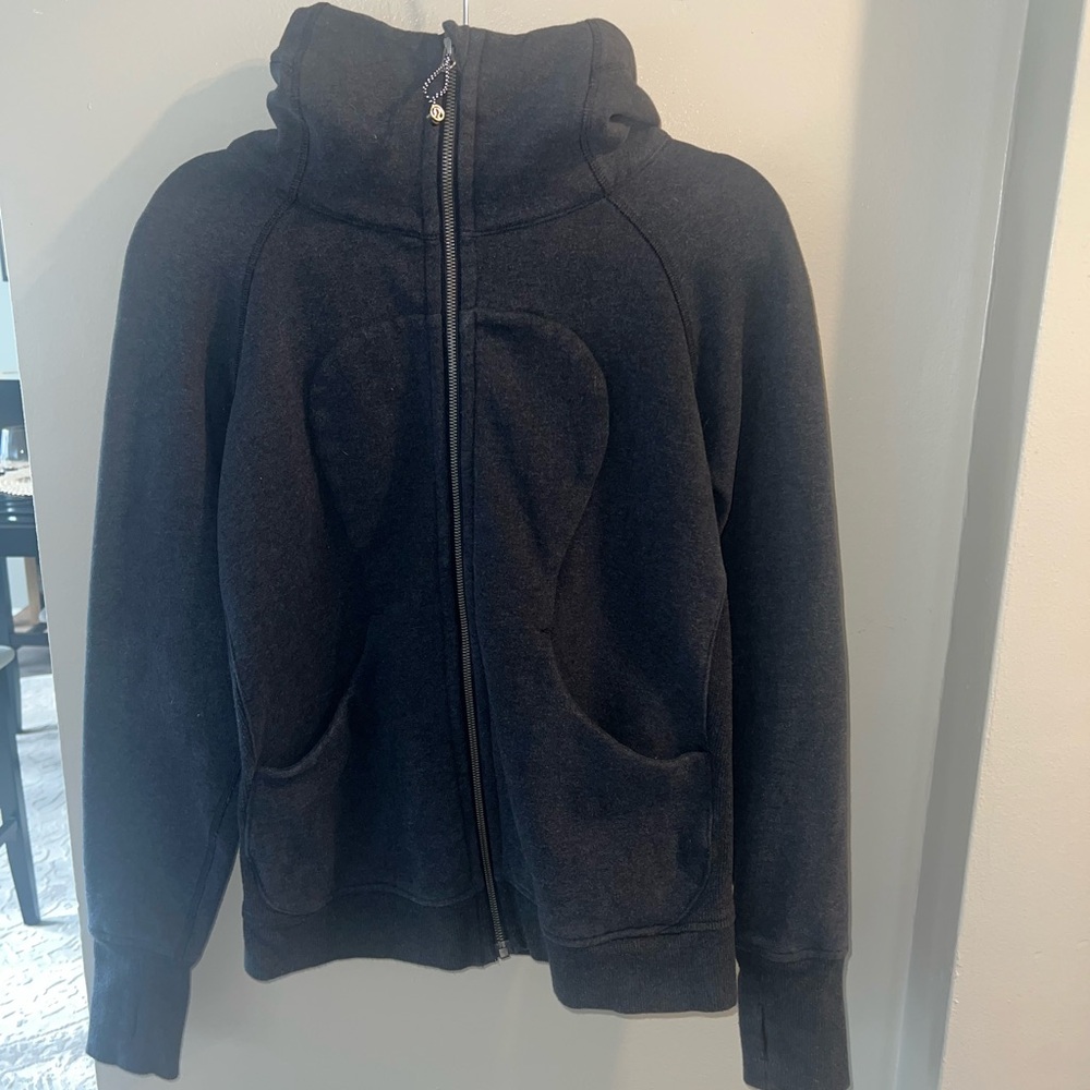 Lululemon Navy Full-Zip Scuba Hoodie